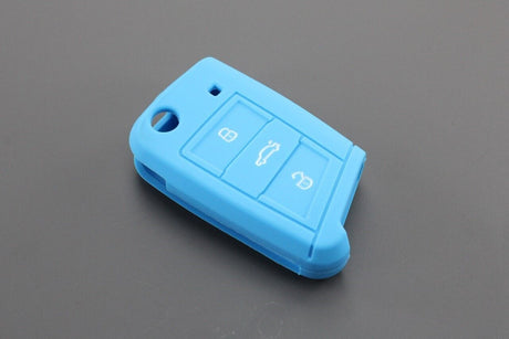 VW Collection silicone 3-button key cover (light blue) 000087012AN 3H1