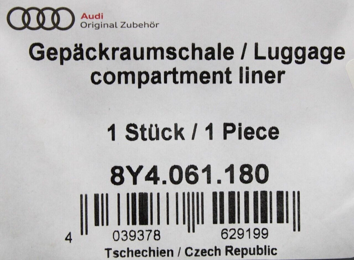 Audi A3 8Y 2020- Boot load liner protector accessory 8Y4061180