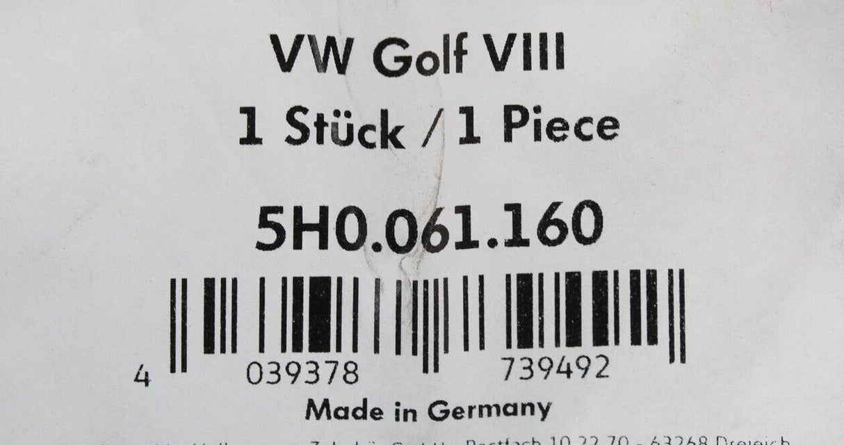 VW Golf MK8 2020- Boot load liner foam anthracite 5H0061160