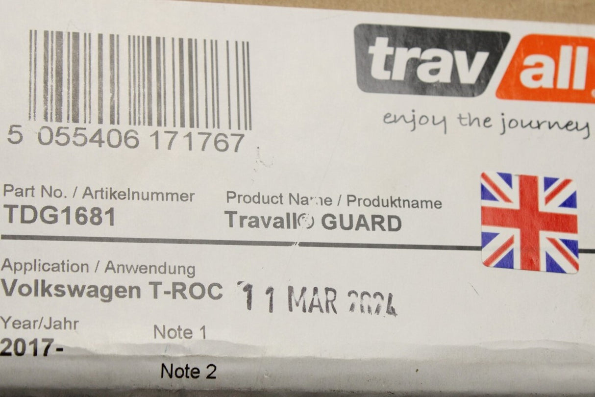 VW T-Roc 2018-on Travall dog guard partition ZGBA11017221