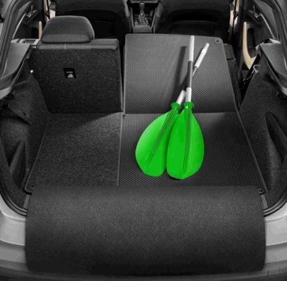 Skoda Kamiq 2019-On fold-out rubber textile boot luggage mat 658061210