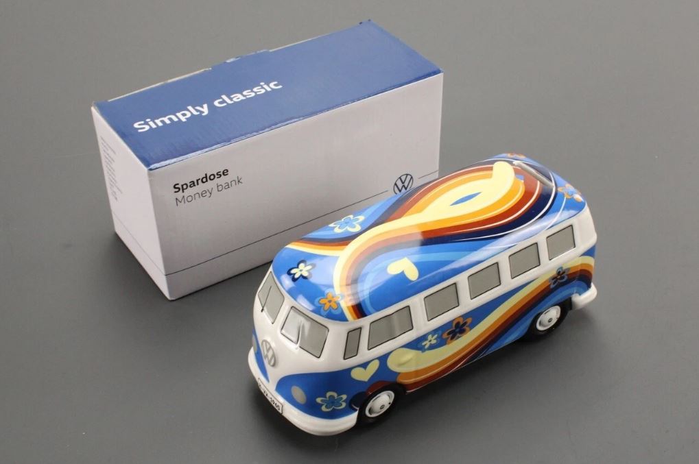VW heritage collection T1 campervan money box blue 7E9087709 18R