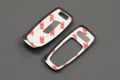 Audi S3 S6 S8 SQ7 20-on carbon fibre 'ring' logo key cover 4M8071208 3Q0