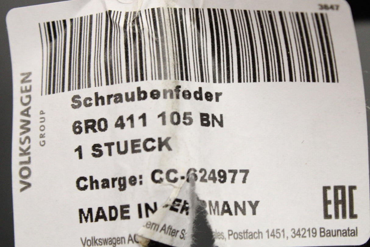 Audi A1 2011-2018 coil spring (front) 6R0411105BN