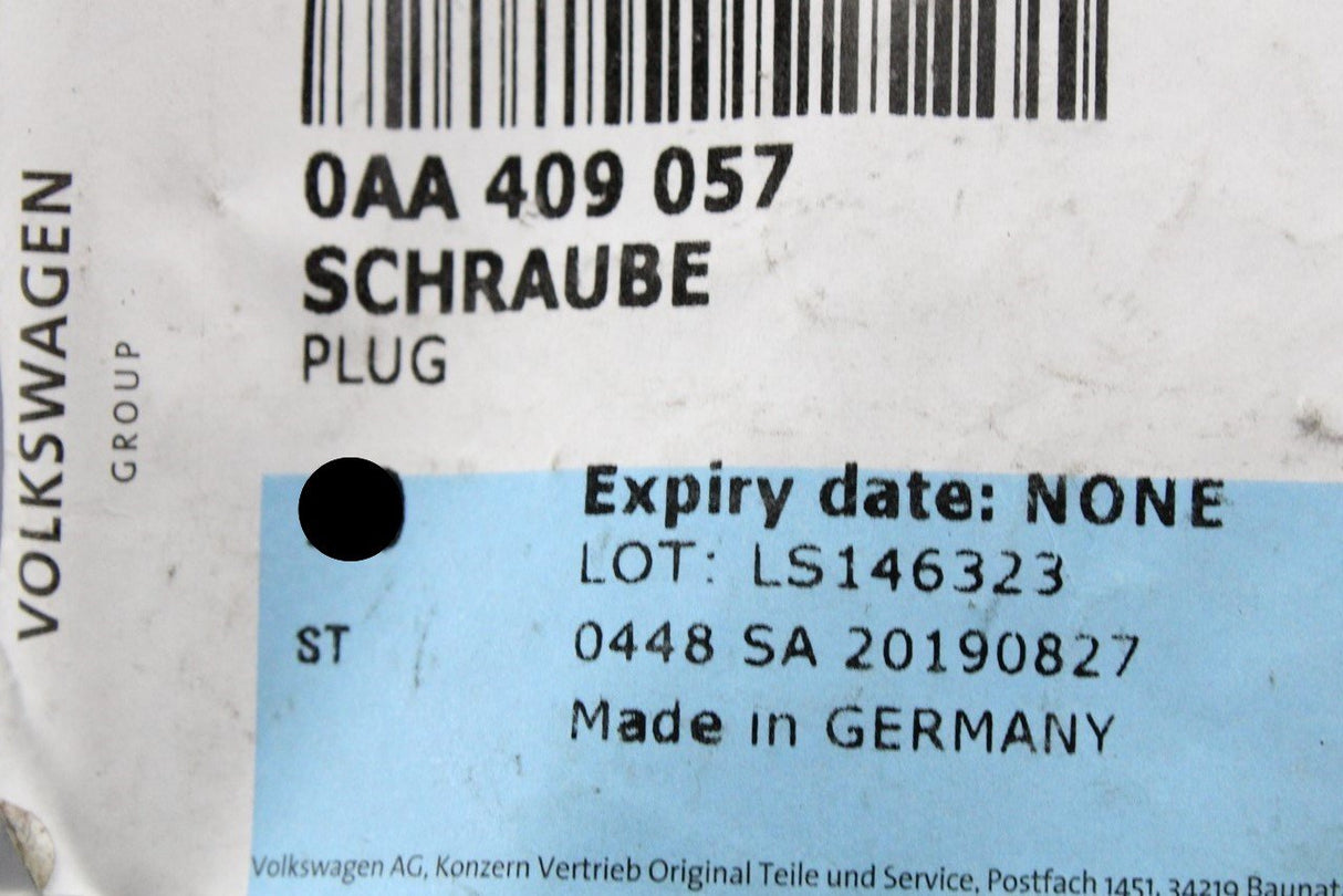 VW Touareg Audi A4 A6 A8 Q5 Q7 differential plug bolt M16x1.5 0AA409057