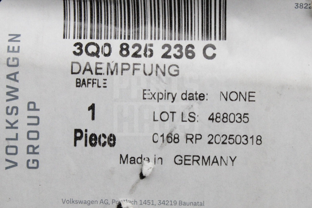 VW Golf MK8 Audi A3 8Y Skoda SEAT CUPRA engine underbody trim 3Q0825236C