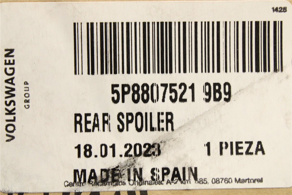 SEAT Altea XL 2007-15 rear bumper spoiler diffuser (lower) 5P8807521 9B9