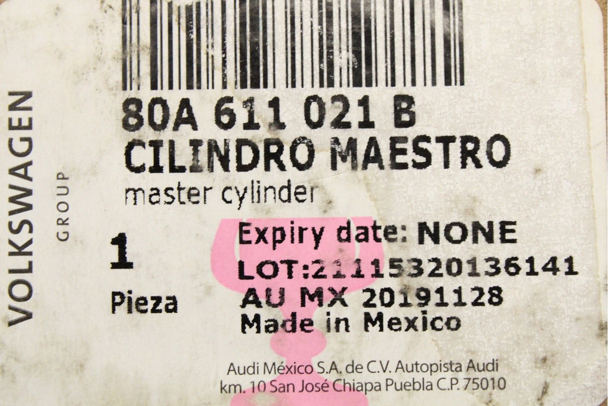 Audi Q5 2017-on tandem brake master cylinder (RHD) 80A611021B