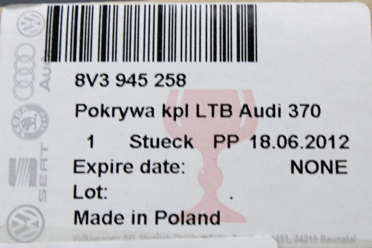 Audi A3 2013-16 3-door rear light bulb holder (right, outer) 8V3945258