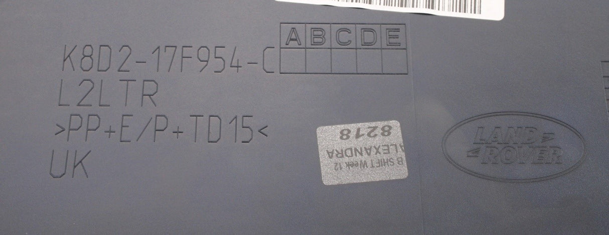 Range Rover Evoque L551 2019-on rear bumper lower splitter LR117423