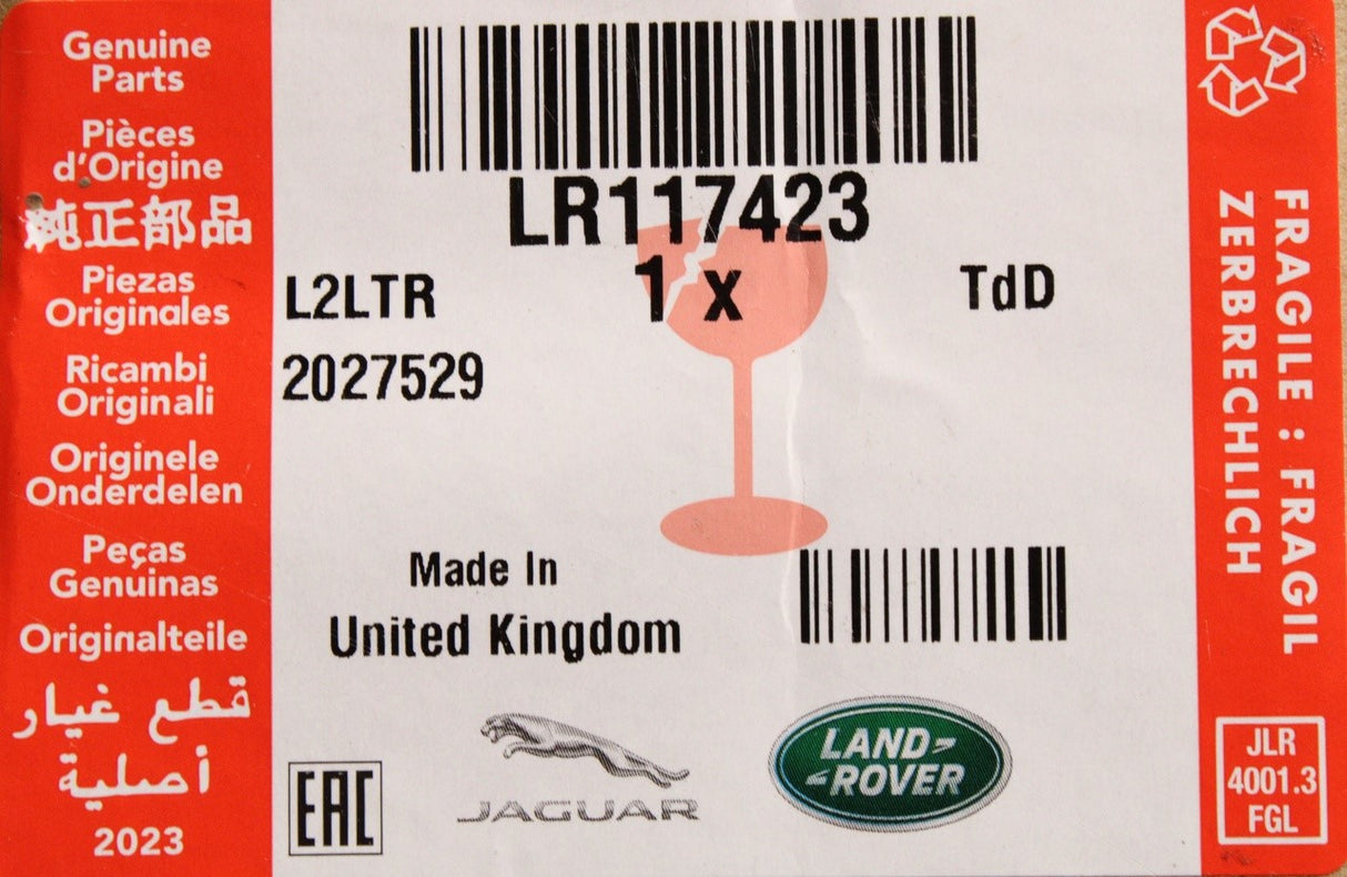 Range Rover Evoque L551 2019-on rear bumper lower splitter LR117423