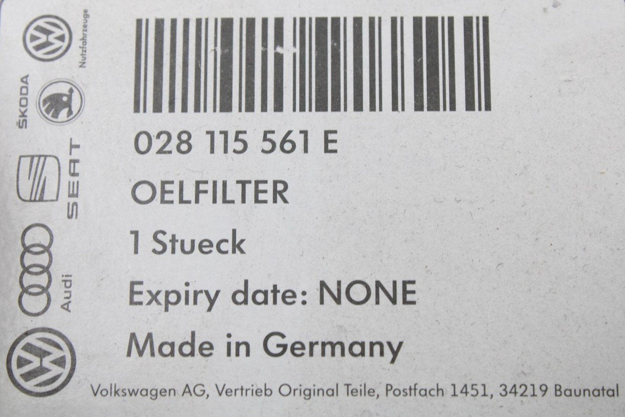 VW Passat Audi A4 1.9TDI oil filter AFN AHU AHH AVG 028115561E