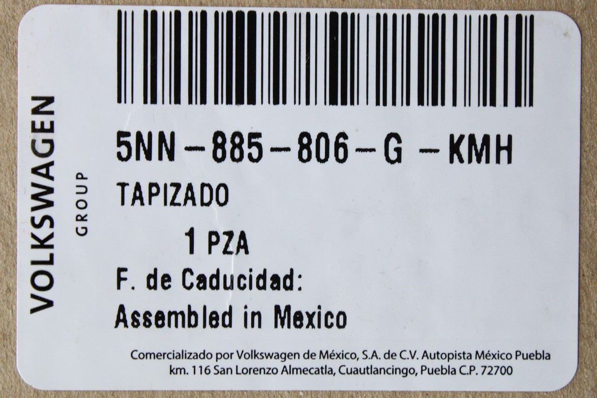 VW Tiguan Allspace 2018- seat backrest cover (rear right) 5NN885806G KMH