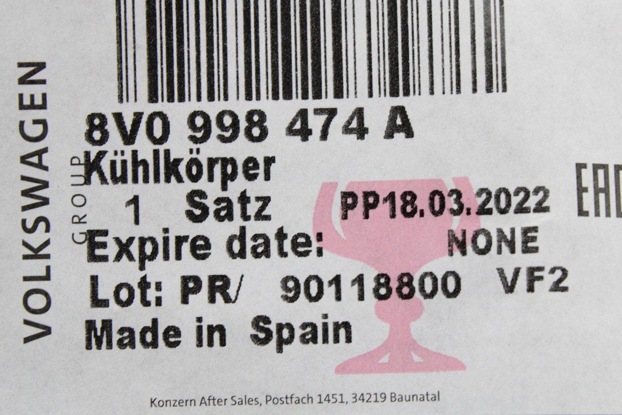 Audi A3 S3 RS3 8V 2017-21 headlight LED unit module (right) 8V0998474A