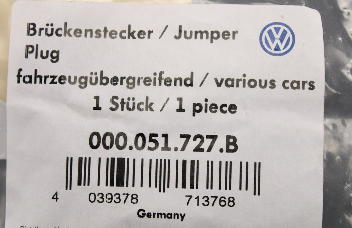 VW accessory sound system contact bridge 000051727B