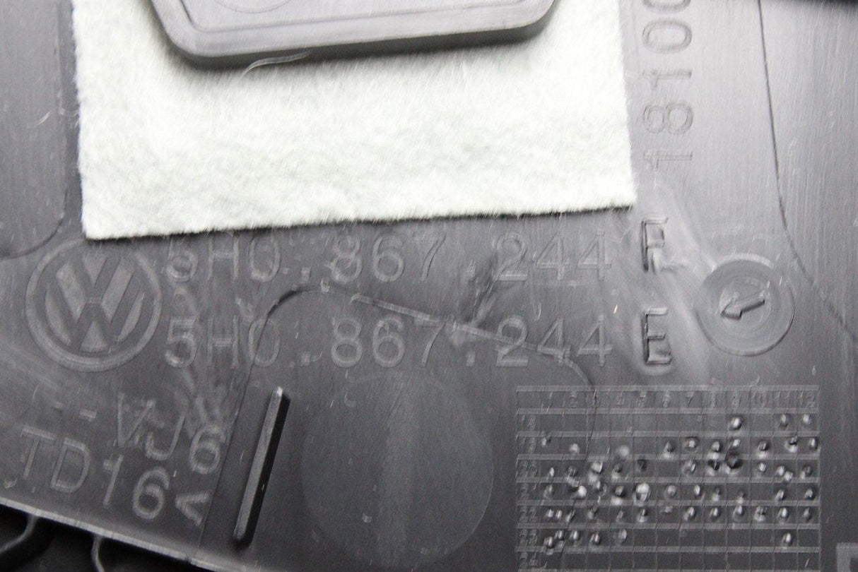 VW Golf MK8 20-on upper b-pillar seat belt trim (right) 5H0867244E 4PK