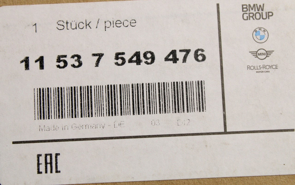 BMW E60 E61 E82 E87 E89 E90 E92 E93 coolant thermostat (N53) 11537549476