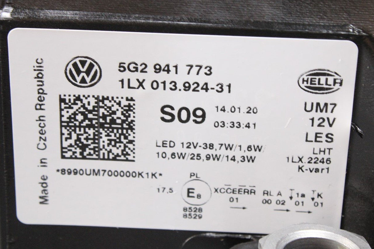 VW Golf MK7.5 R-Line 2017-2020 RHD LED headlight (left) 5G2941773