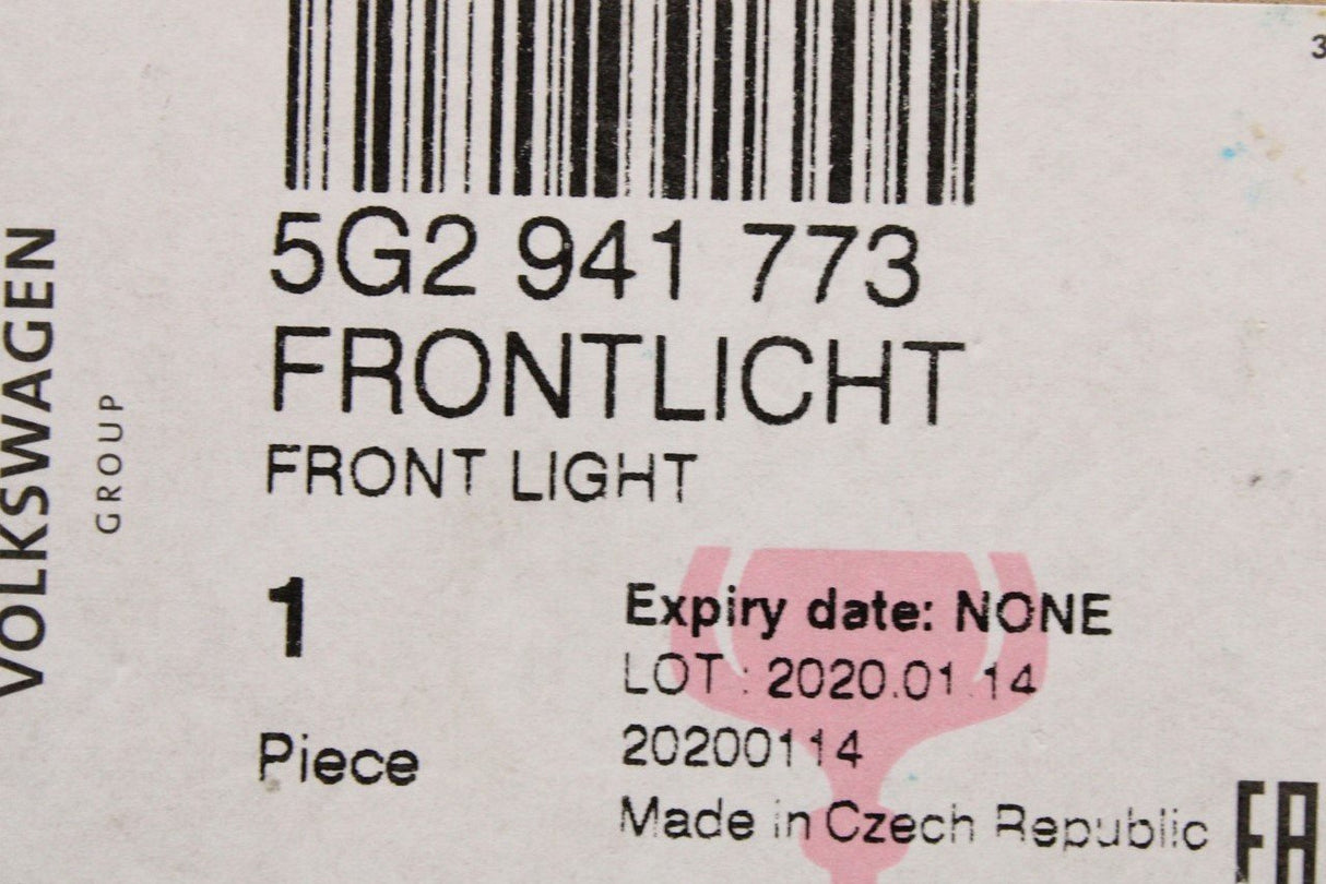 VW Golf MK7.5 R-Line 2017-2020 RHD LED headlight (left) 5G2941773