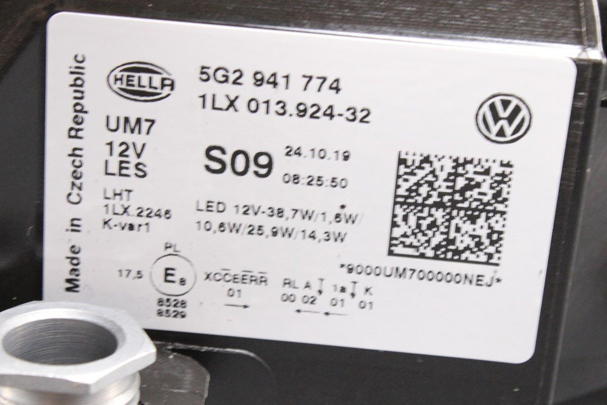 VW Golf MK7.5 R-Line 2017-2020 RHD LED headlight (right) 5G2941774