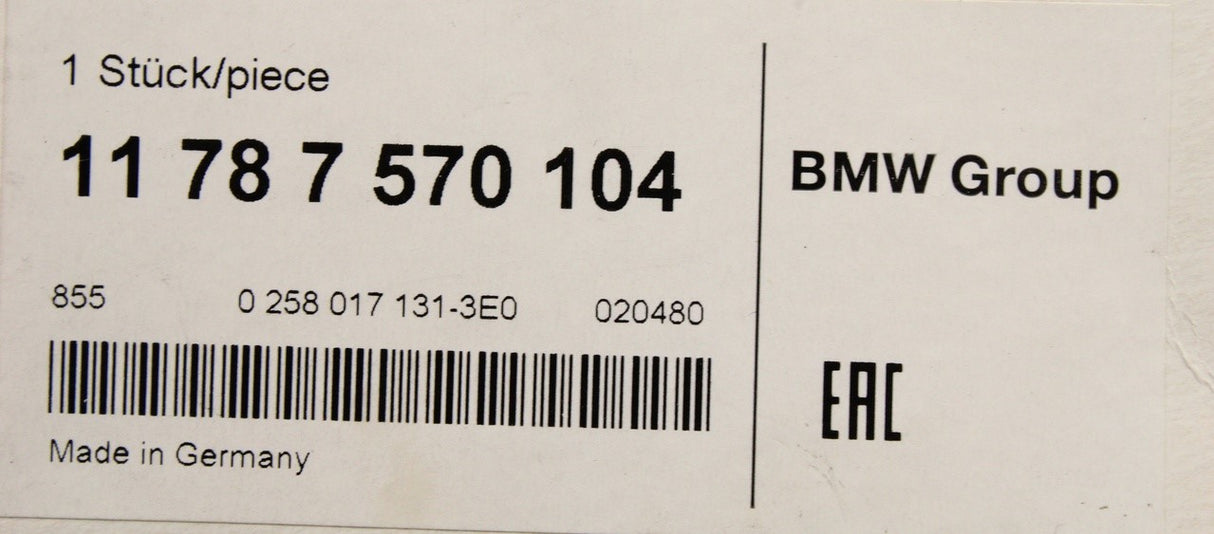 BMW E81 E82 E84 E88 E90 E91 E92 E93 lambda sensor (550mm) 11787570104