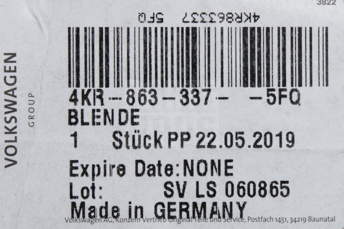 Audi e-tron 19-23 centre console display unit trim (left) 4KR863337 5FQ