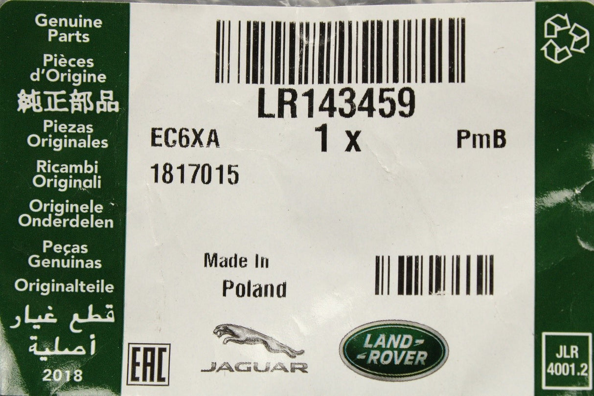 Range Rover Velar 2017-on rear upper door seal (right) LR143459