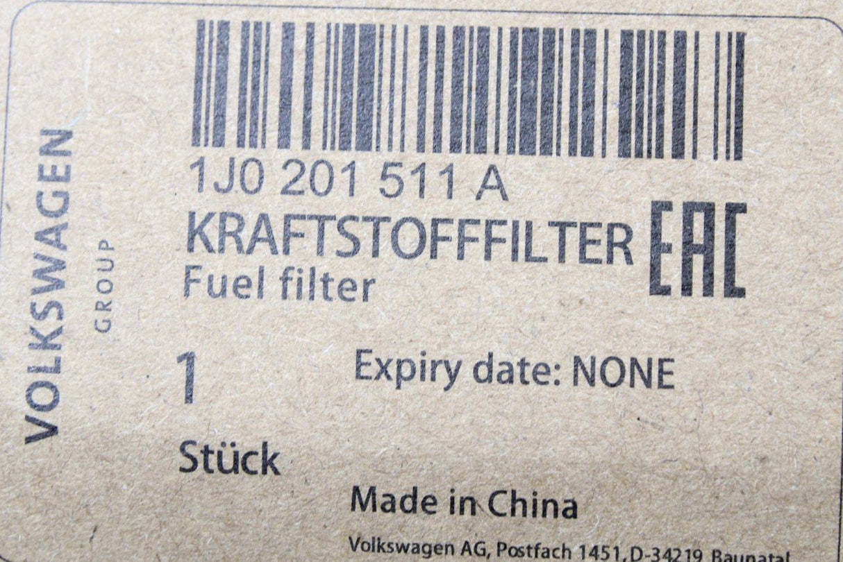 VW Audi Skoda SEAT petrol fuel filter (various engines) 1J0201511A