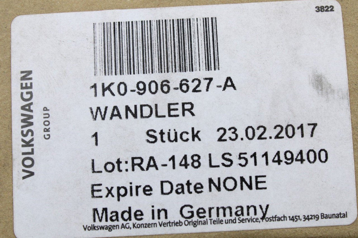 VW Audi Skoda SEAT 1.9 2.0 TDI boost pressure solenoid valve 1K0906627A