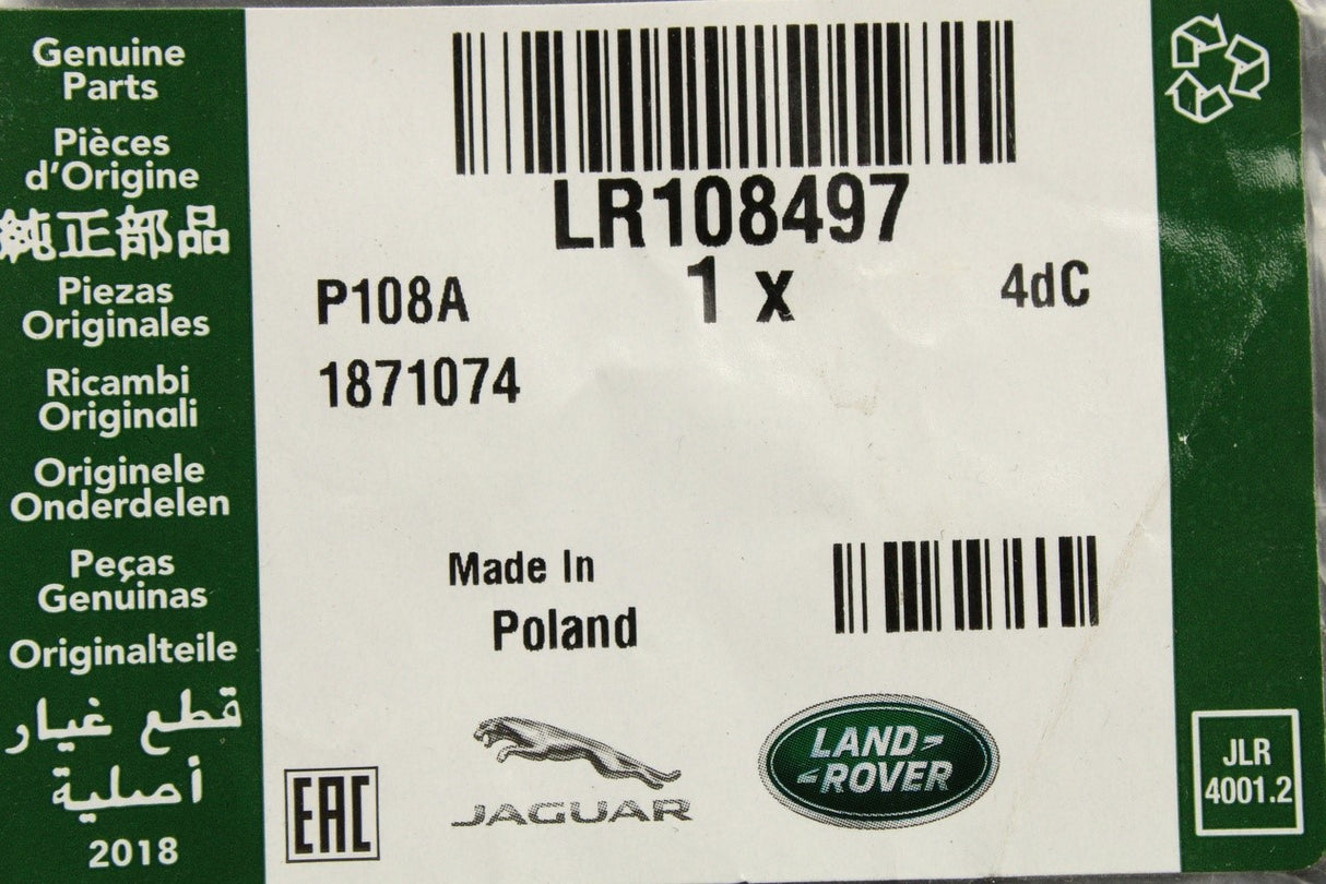 Range Rover Evoque 2012-2018 differential breather pipe LR108497