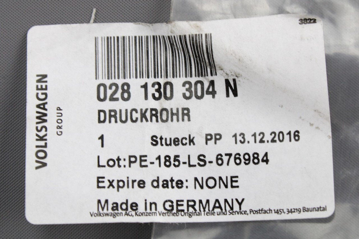 VW Golf Passat Audi A4 A6 1.9 TDI fuel pressure pipe (cyl. 4) 028130304N