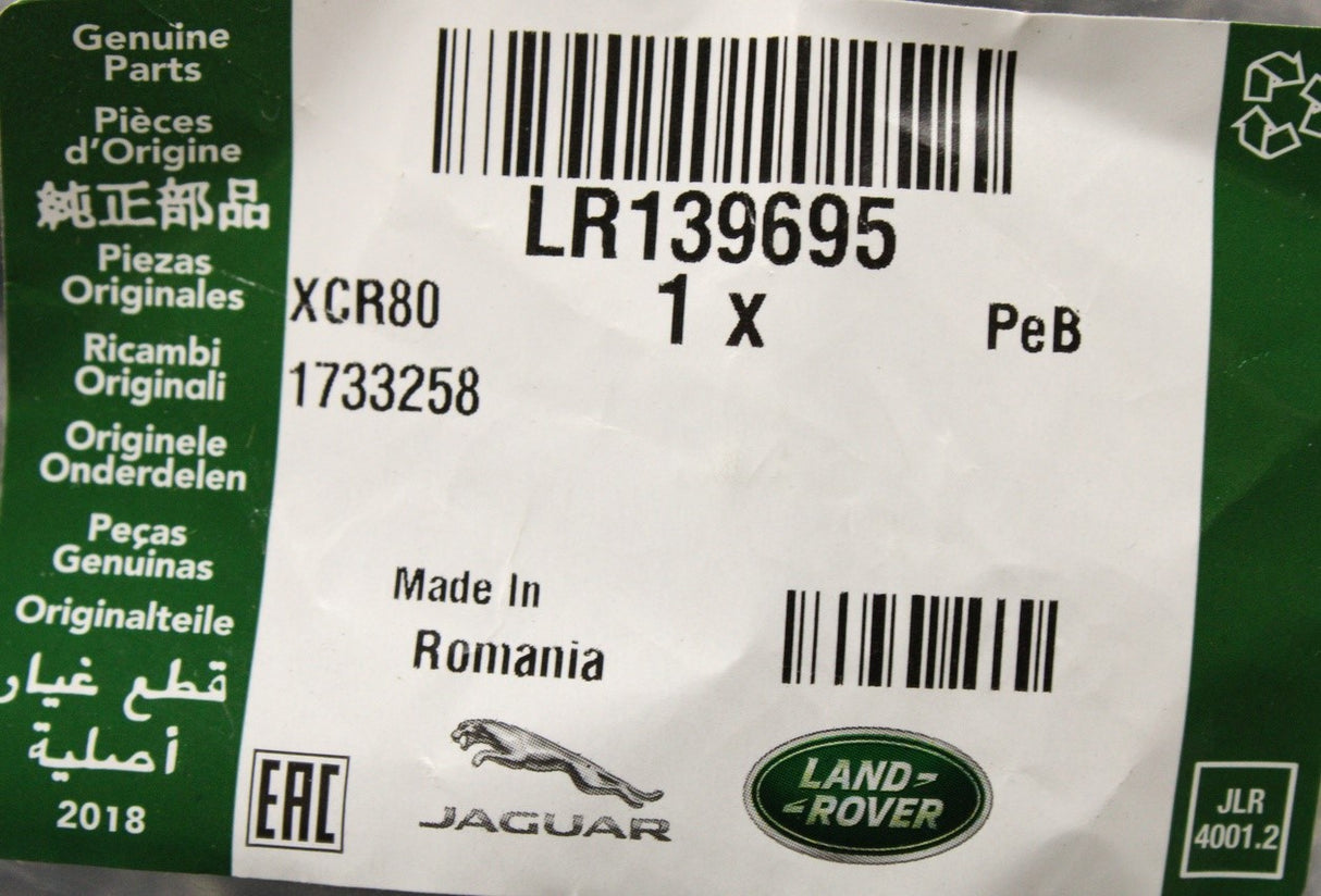 Range Rover Velar 2017-on injector leak off tube (2.0 TDI) LR139695