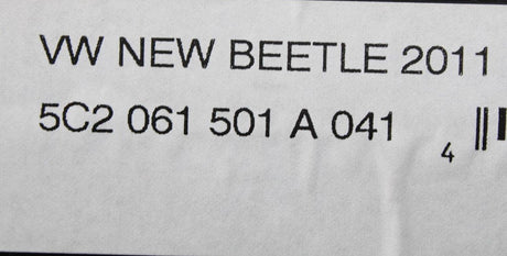 VW Beetle 2012-2016 all-weather floor mats (front) 5C2061501A 041