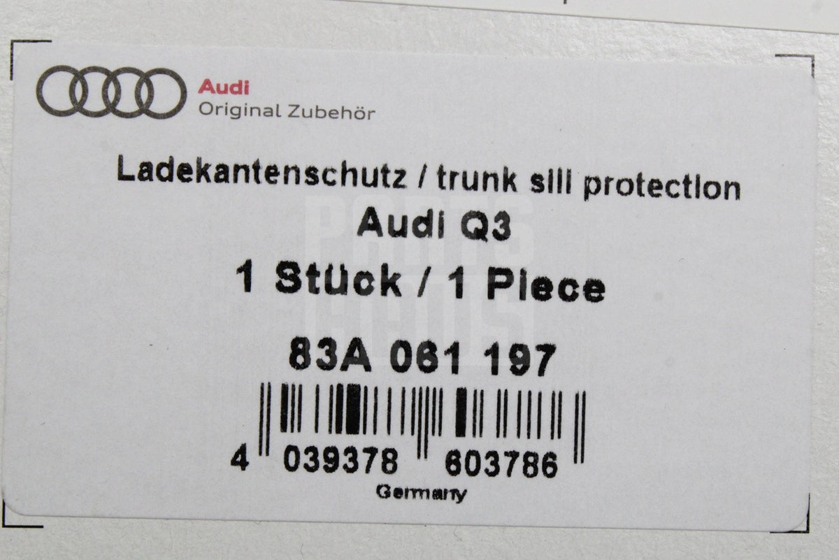 Audi Q3 2019-2026 RSQ3 2020-2024 rear bumper protective film 83A061197
