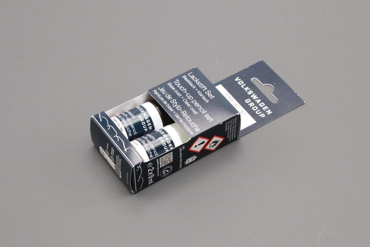 VW Touch up paint set x2 9ml Pepper Grey LD7R LST0M2D7R