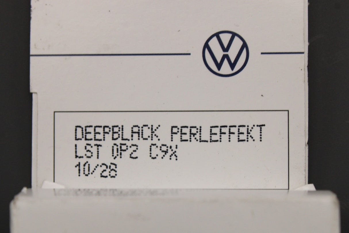 VW Touch up paint set x2 9ml Deep Black Pearl LC9X LST0P2C9X