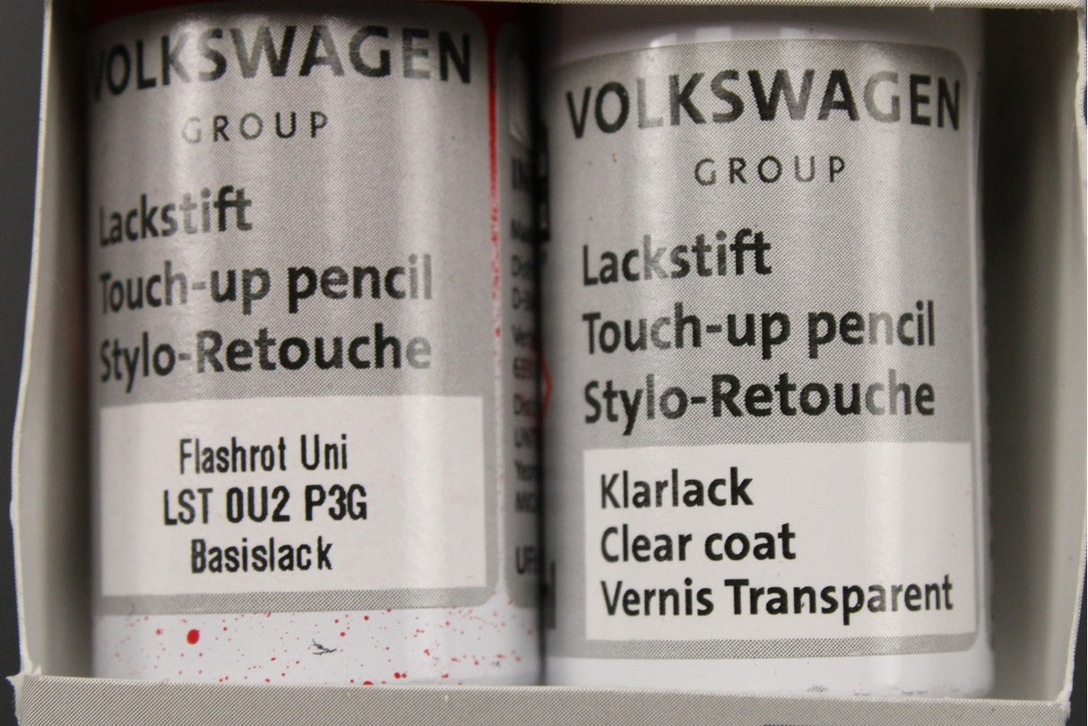 VW Touch up paint set x2 9ml Flash Red LP3G LST0U2P3G