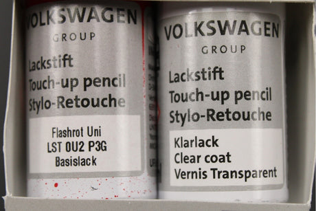 VW Touch up paint set x2 9ml Flash Red LP3G LST0U2P3G