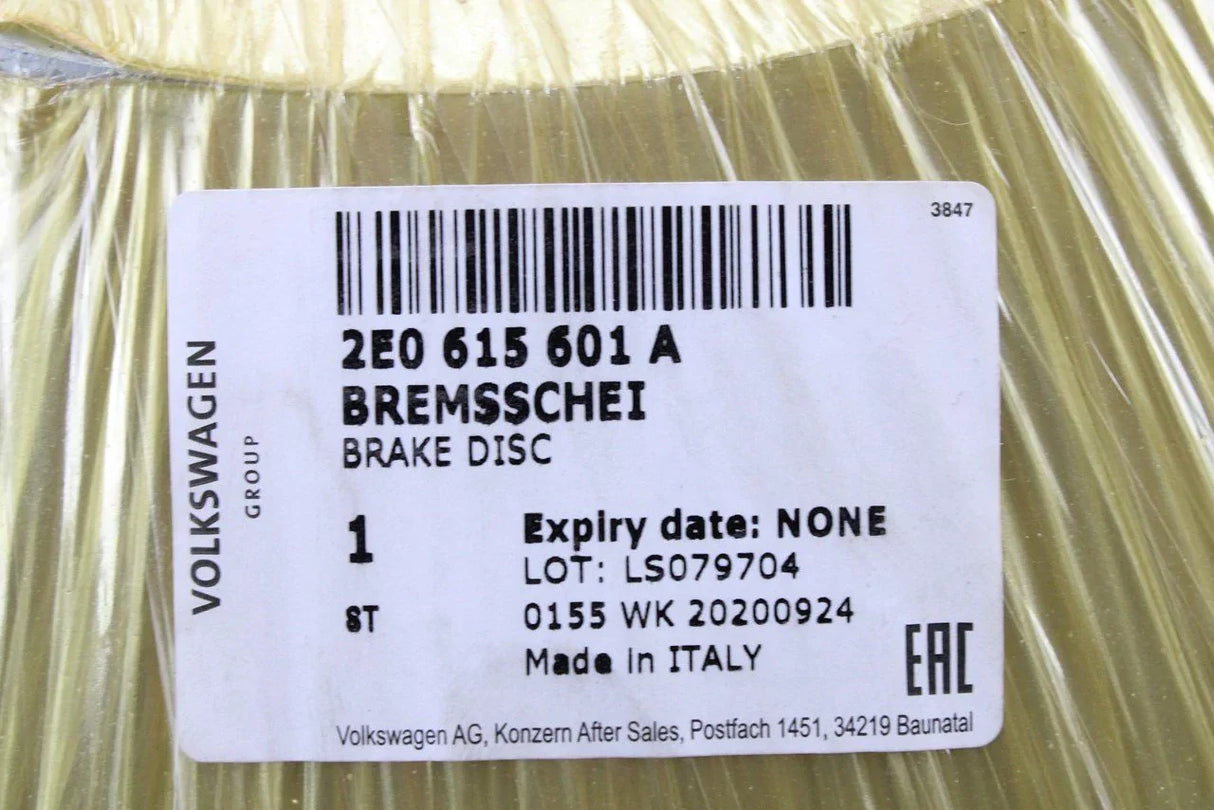 VW Crafter 2006-2016 Rear brake disc set (298x16) 2E0615601A