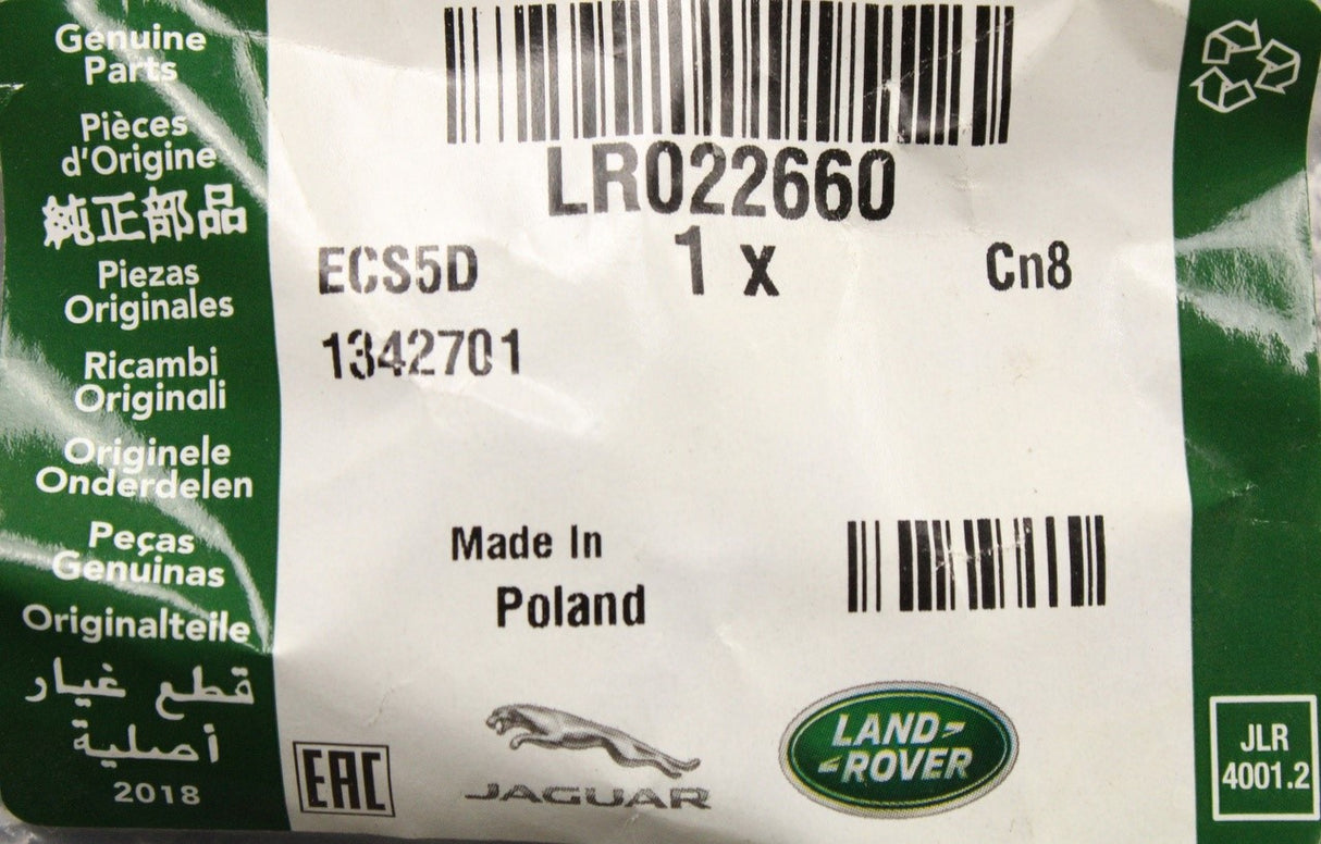 Land Rover Range Rover 2010-12 auxiliary radiator hose (4.4 V8) LR022660