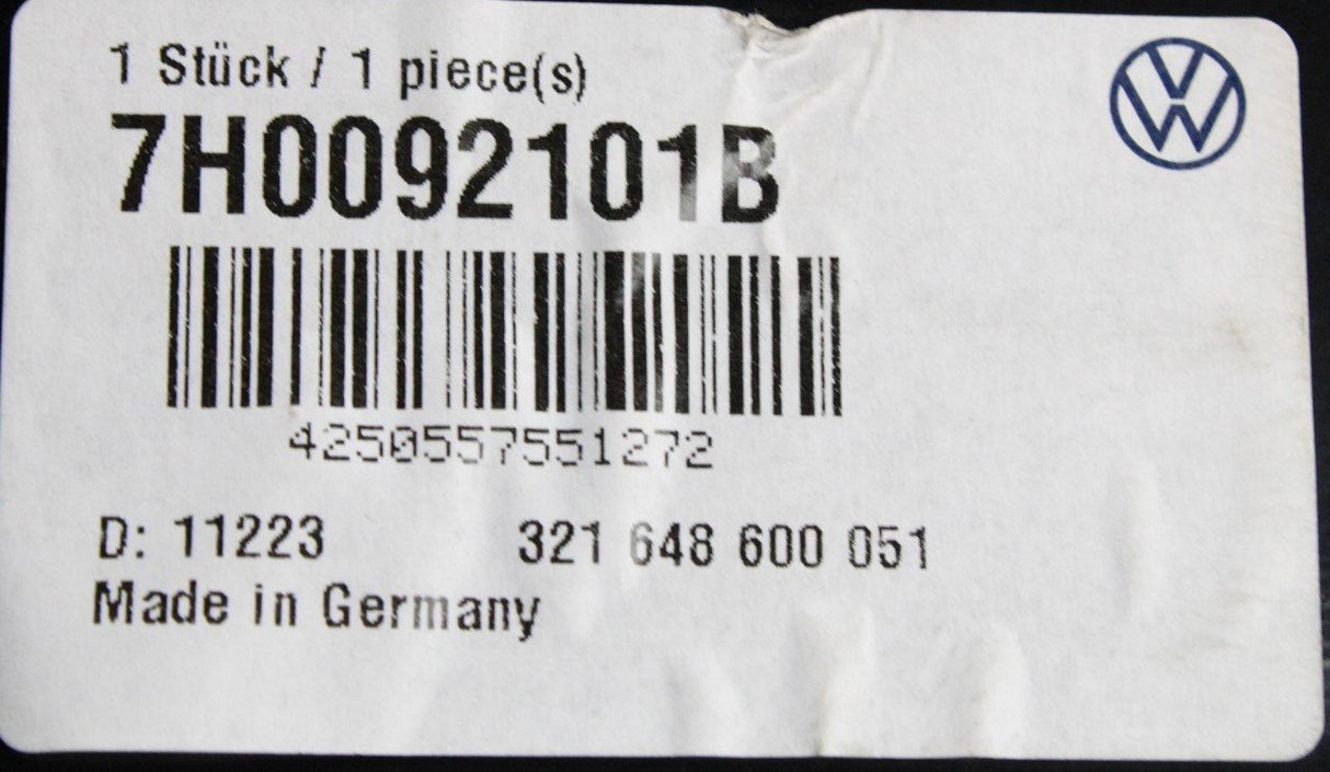 VW Transporter California T5.1 T6 T6.1 2010-on fixed tow bar 7H0092101B