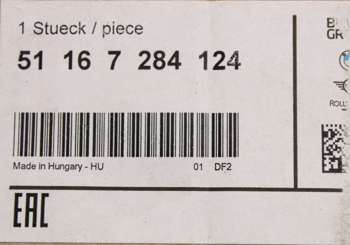 BMW E84 F21 F23 F26 I01 wing mirror surround trim (right) 51167284124