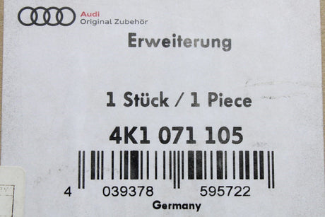 Audi tow-bar bike carrier retro-fit extension kit (3rd bike) 4K1071105