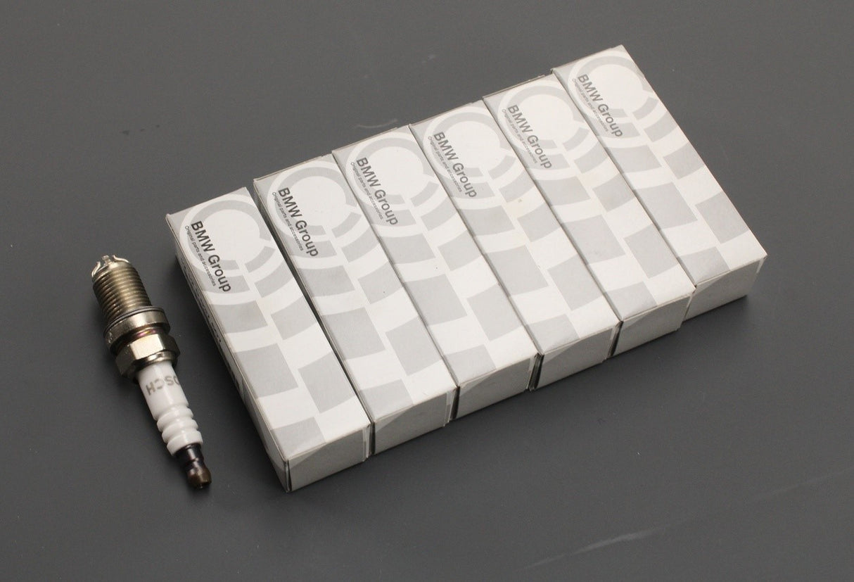 BMW E30 E36 E39 E46 E53 E60 E65 E66 E83 spark plugs (x6) 12120037607