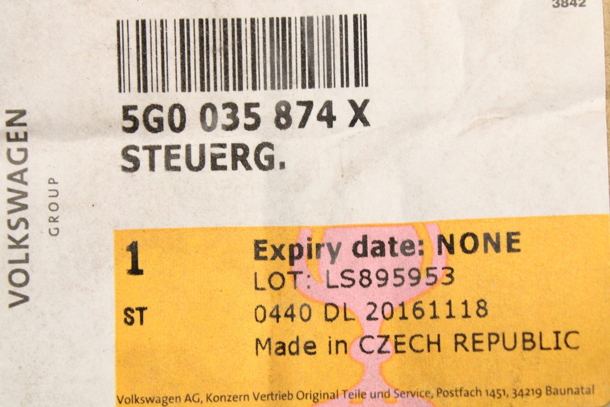 VW Golf MK7 2013-17 Discover Media control unit (Gen 1) 5G0035874X