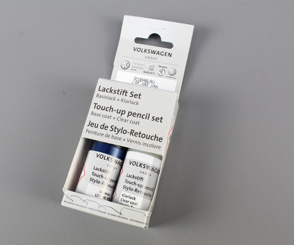 Audi touch up paint set x2 9ml Scuba Blue X5Q LST0M2X5Q