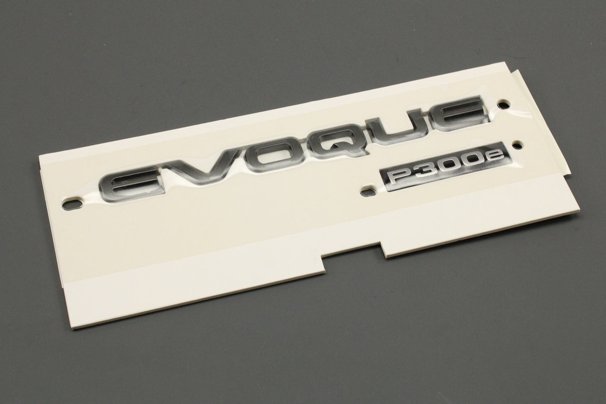 Range Rover Evoque 2019-on 'Evoque P300e' badge emblem (rear) LR138659