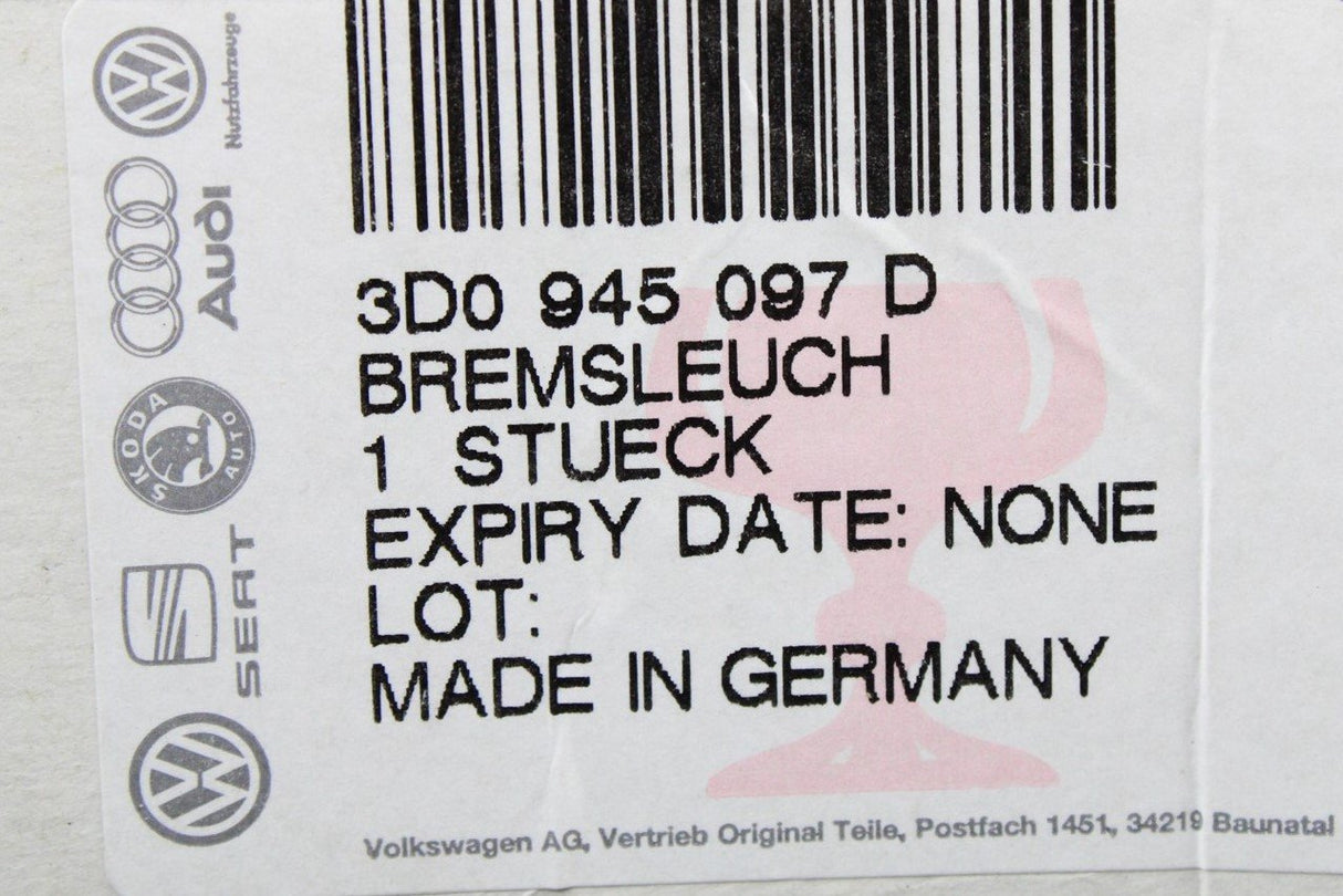 VW Phaeton 2002-2016 Centre third rear brake light 3D0945097D