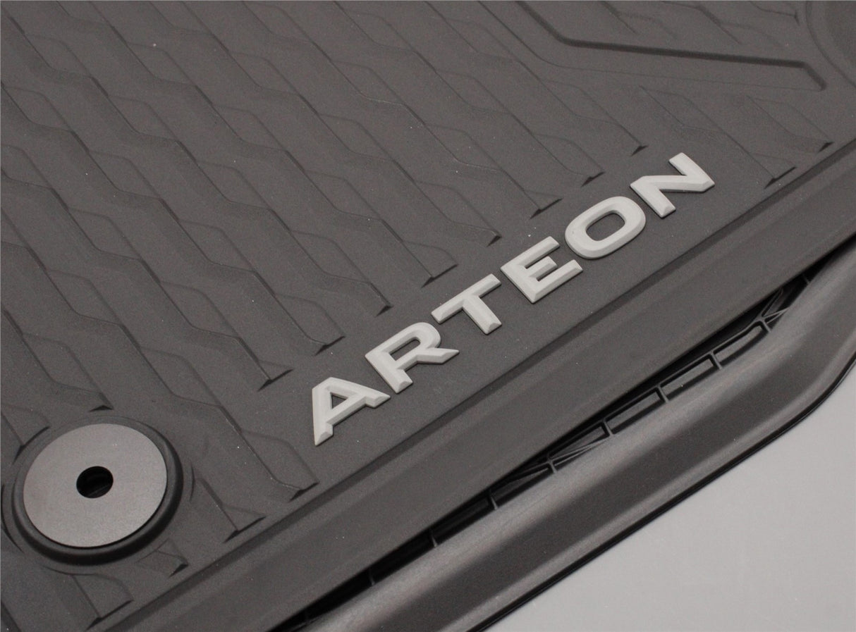 Genuine VW Arteon 2017-on front rubber all weather floor mats RHD 3G8061541 82V