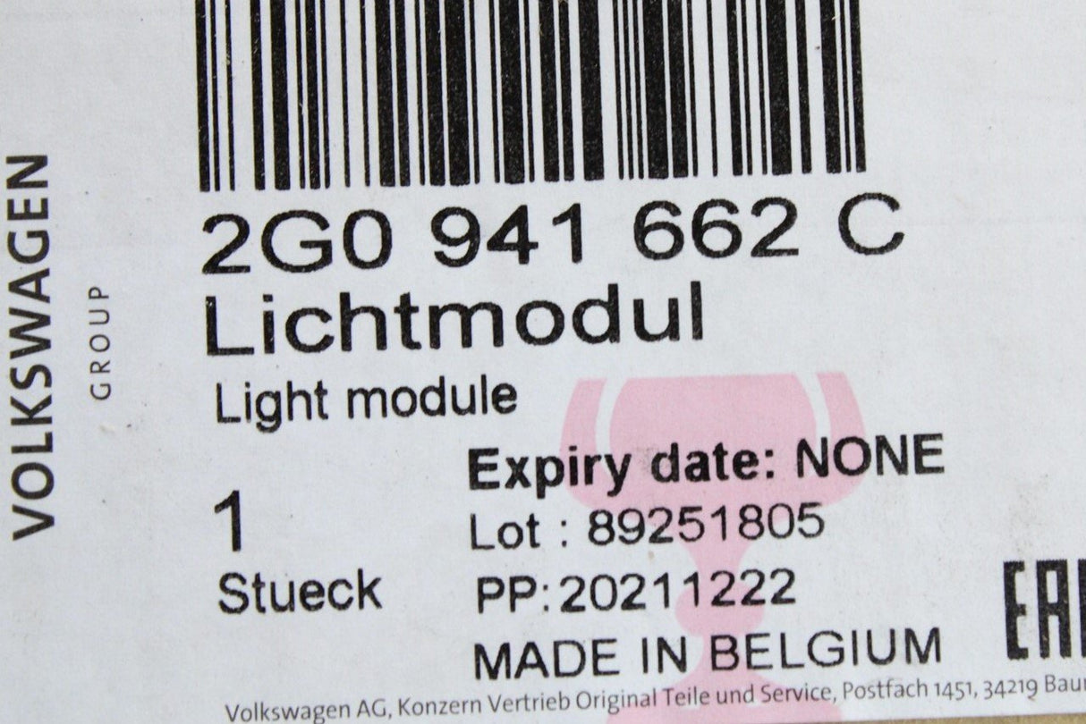 VW Polo AW 2018-On front fog light and LED day light (right) 2G0941662C